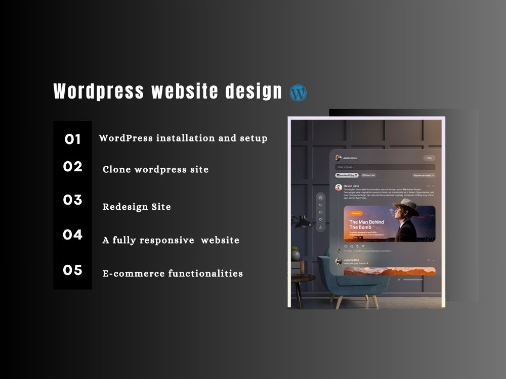 Create a responsive wordpress website design or landing page | Upwork