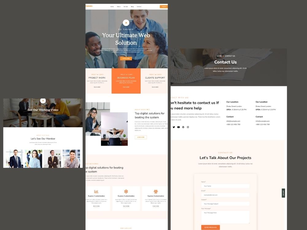 Create a responsive wordpress website design or landing page | Upwork