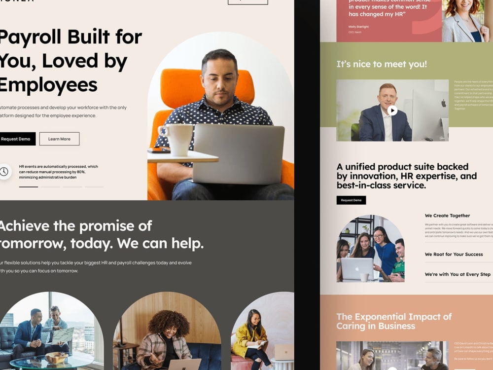 Your frontend and backend full stack website development | Upwork