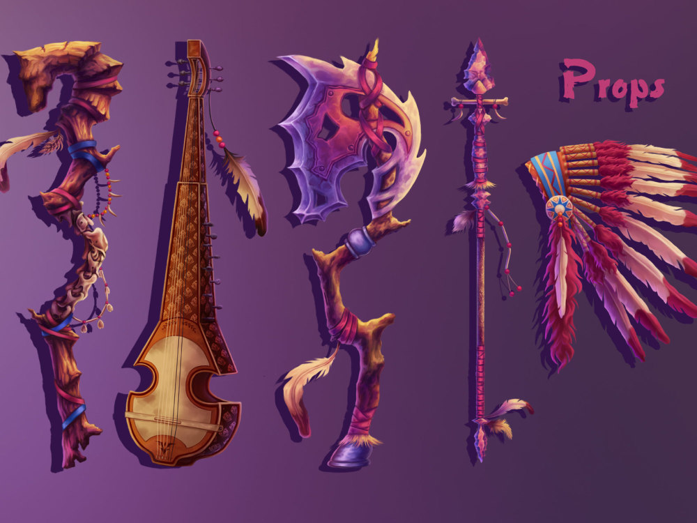 2d game art, props, characters, items, assets, icons | Upwork
