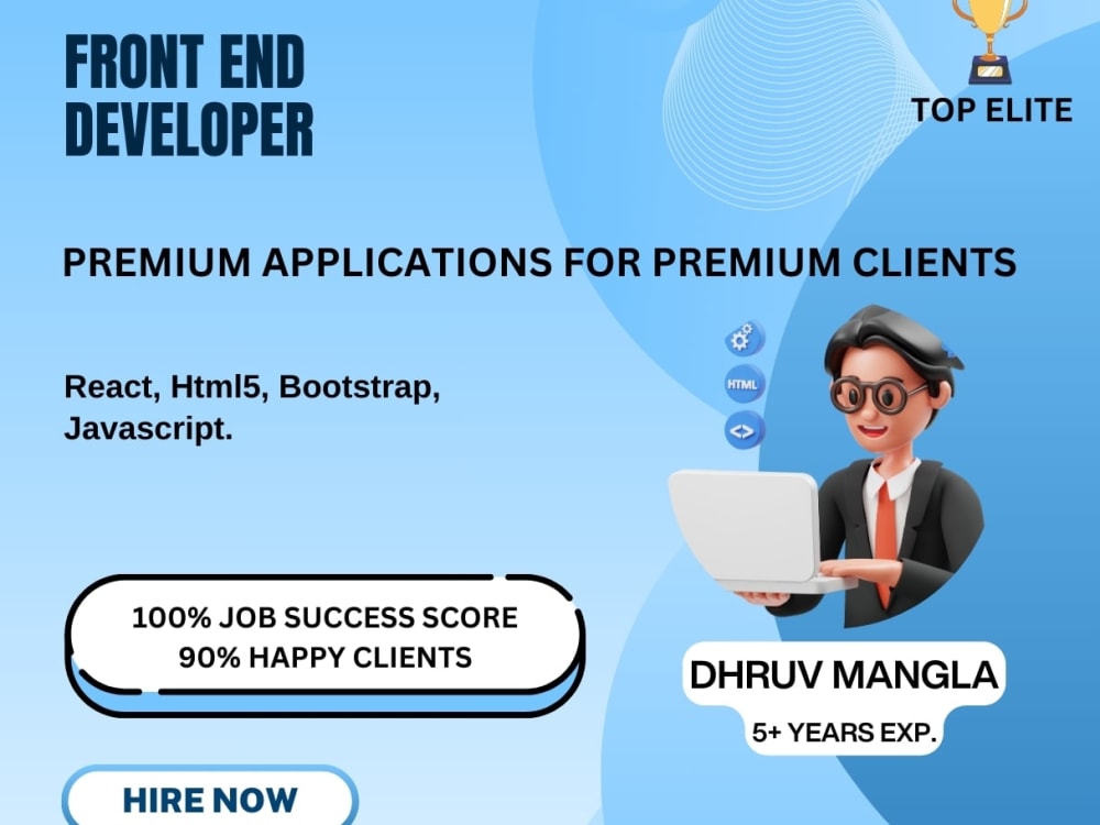 Dedicated FrontEnd Developer React / Html5 / Bootstrap / Javascript ...