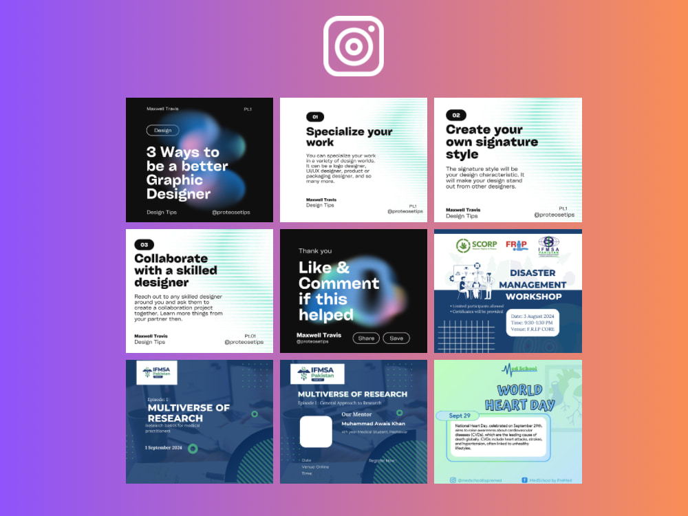 Unique and Creative Instagram Posts and Carousels. | Upwork