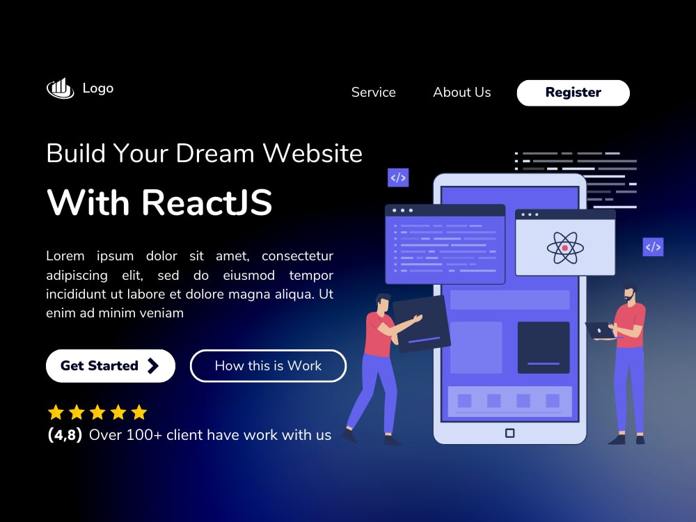 Your dream website using react.js, next.js, frontend developer | Upwork