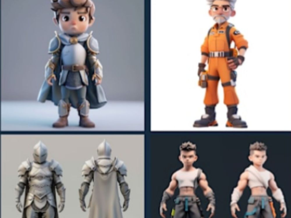 3d modeling Character design 3d rigging cartoon Character for 3d ...