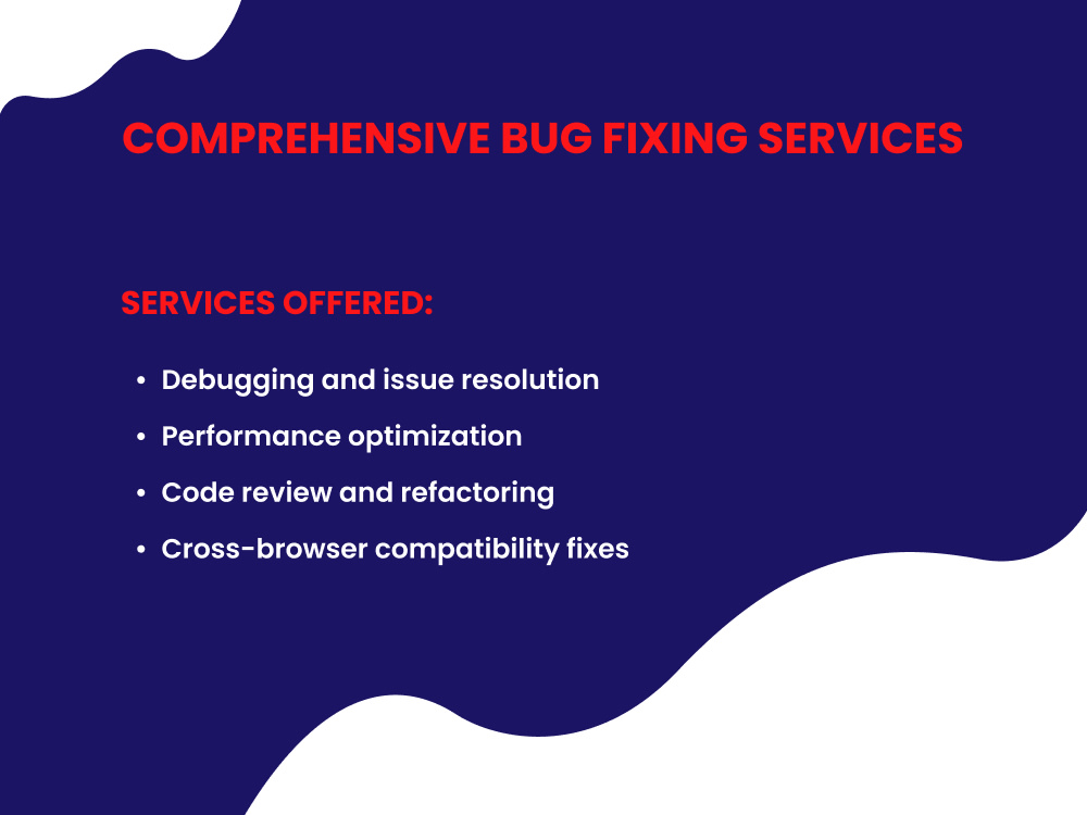A Bug-Free, High-Performance Application in No Time | Bug Fixes | Upwork