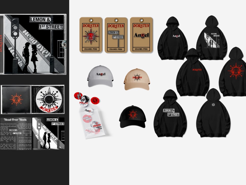 A Professional Album Release Pack: Merch, CD Artwork, and Promo Designs ...