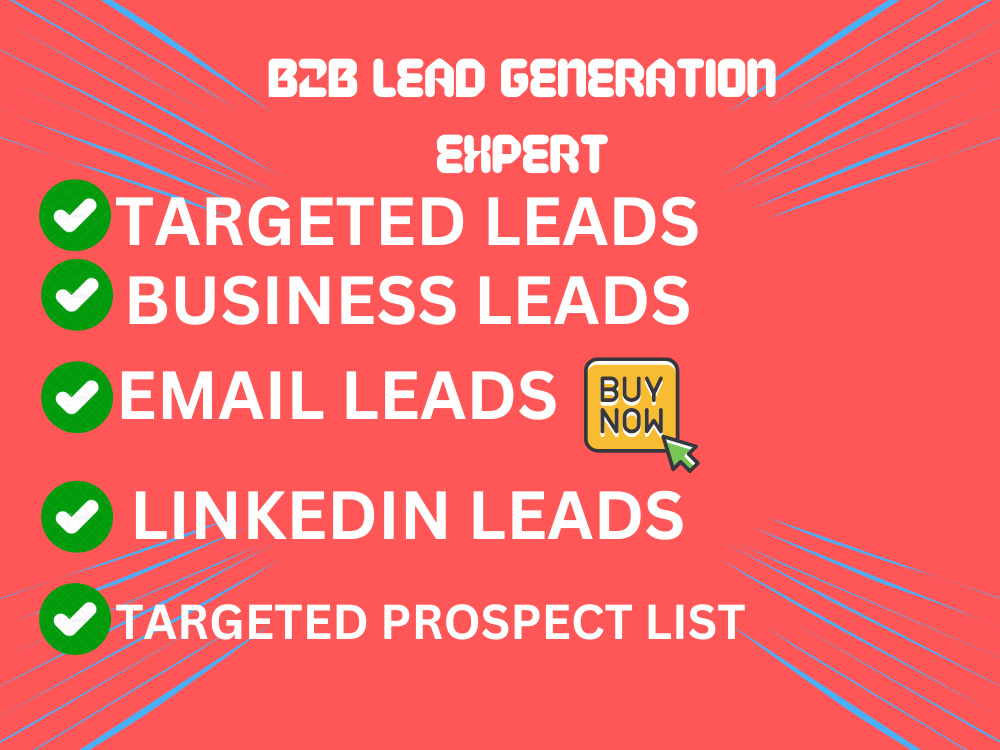 Targeted b2b lead generation, business lead linkedin leads | Upwork