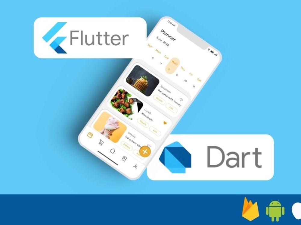 To learn Flutter Dart and Flutterflow | Hybrid Android & IOS app ...