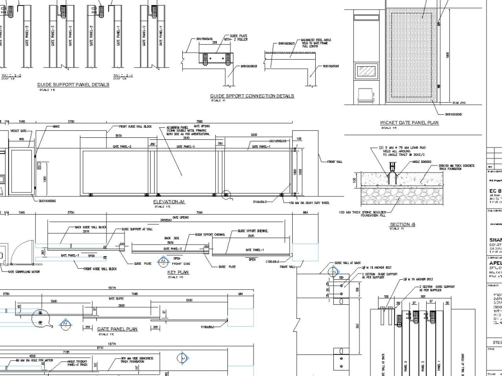 Steel structure gate design and shop drawings | Upwork
