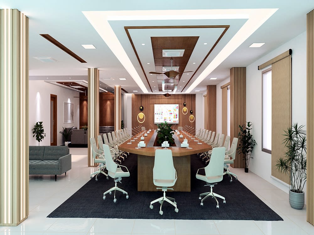 3d cgi office design, commercial interior, workplace design, 3d ...