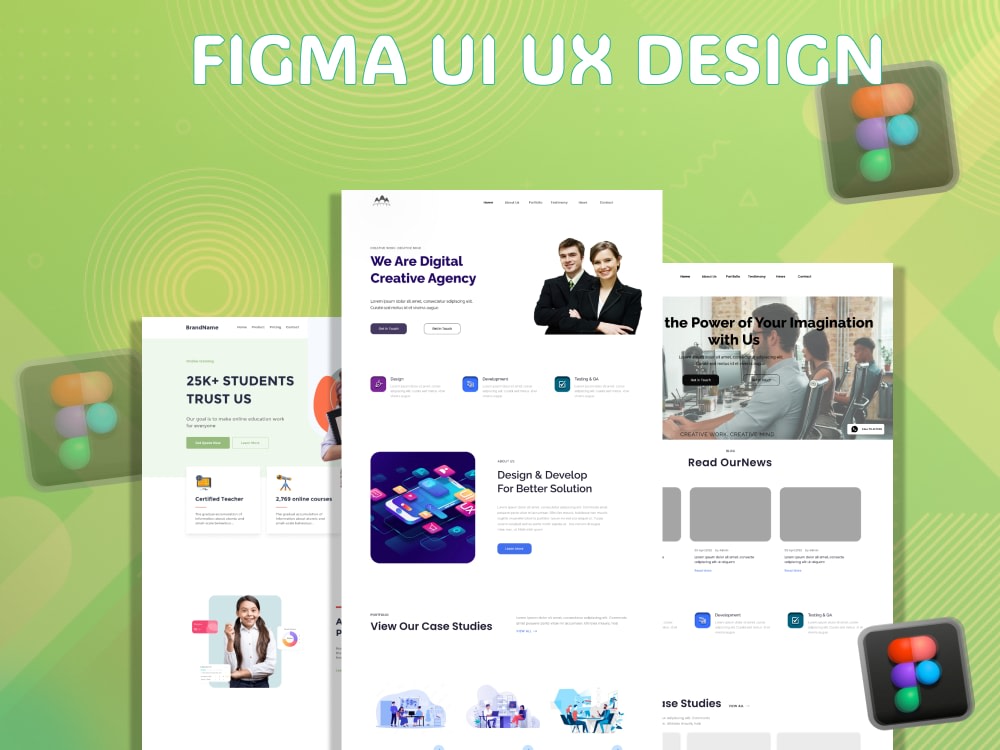 Figma UI UX Design , Business website Design |Redesign UI | Upwork