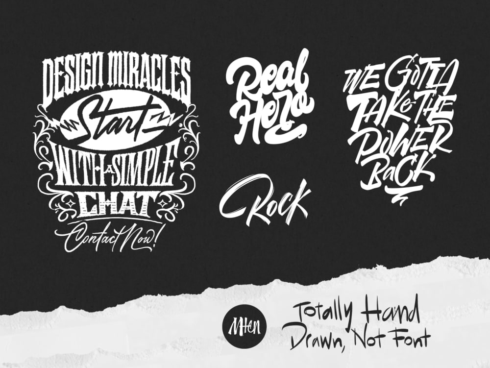 Unique Lettering Design for Merch and Branding | Upwork