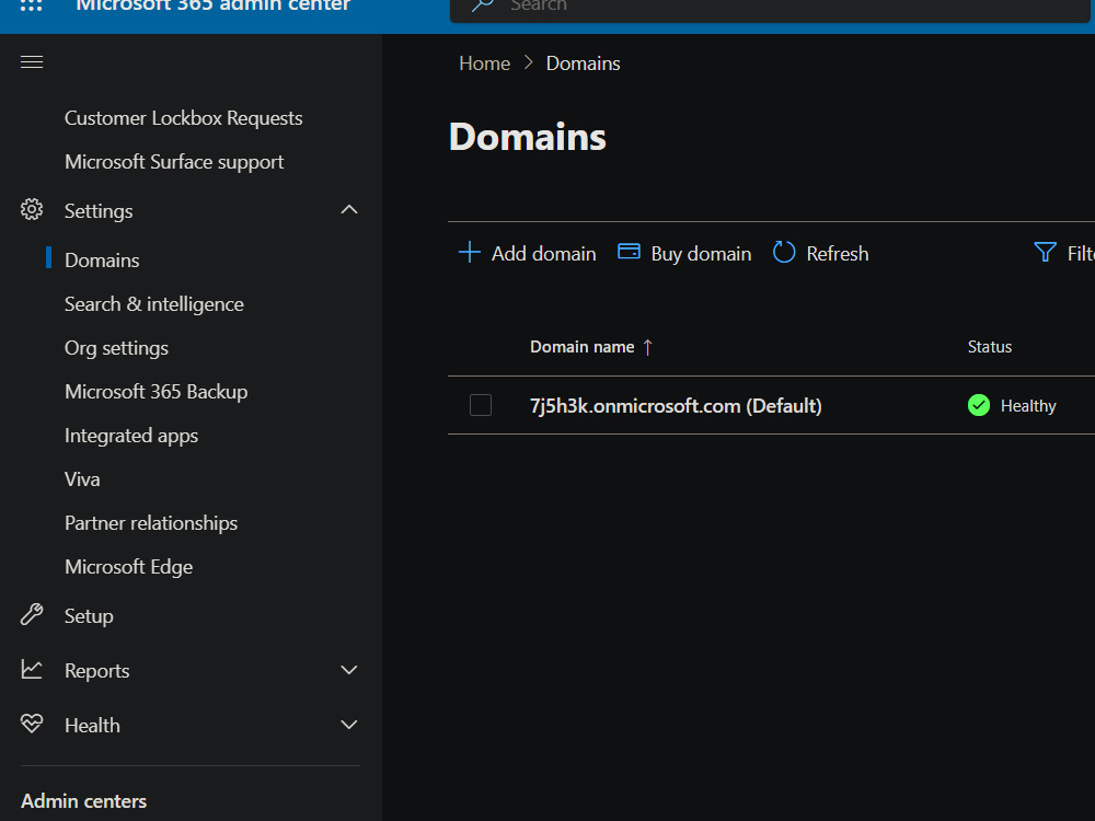 SETUP MICROSOFT 365 TENANT visual data 3