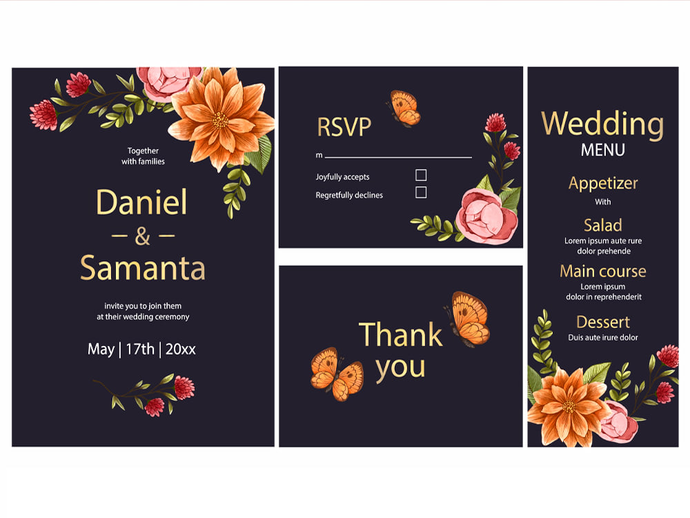 Creative Christmas, birthday, weddings, greeting & invitation cards ...