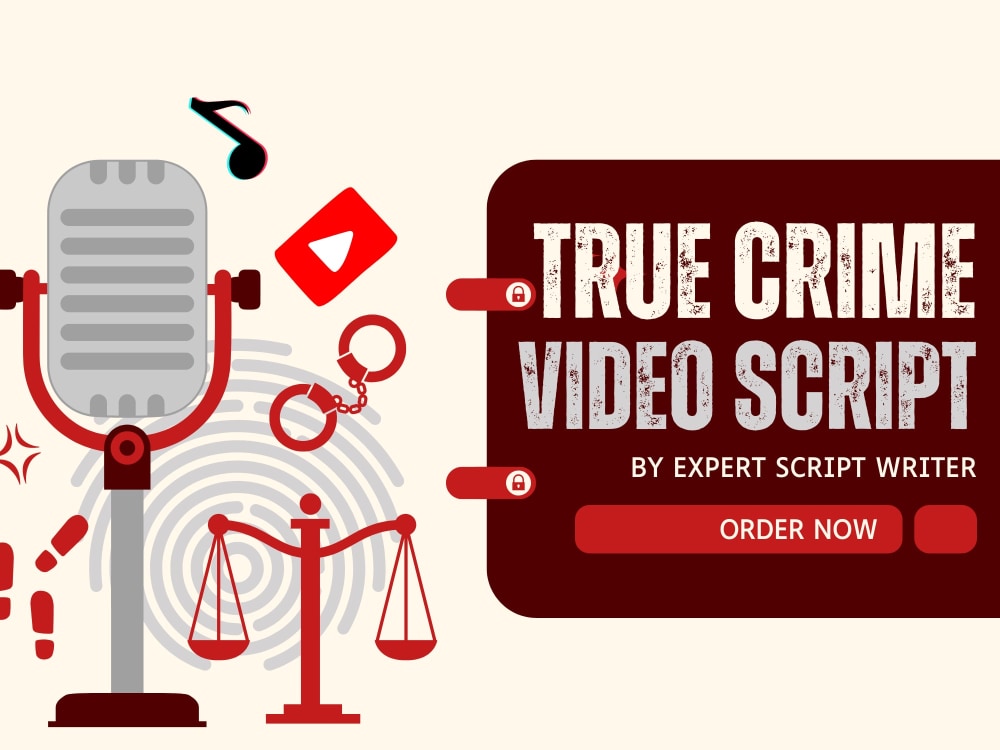 True crime script writing for youtube video or tiktok video | Upwork