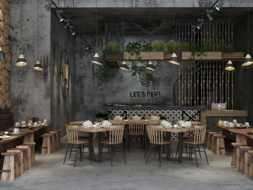 A Restaurant/Cafe Interior Design, 3D Renders & 2D Architectural ...