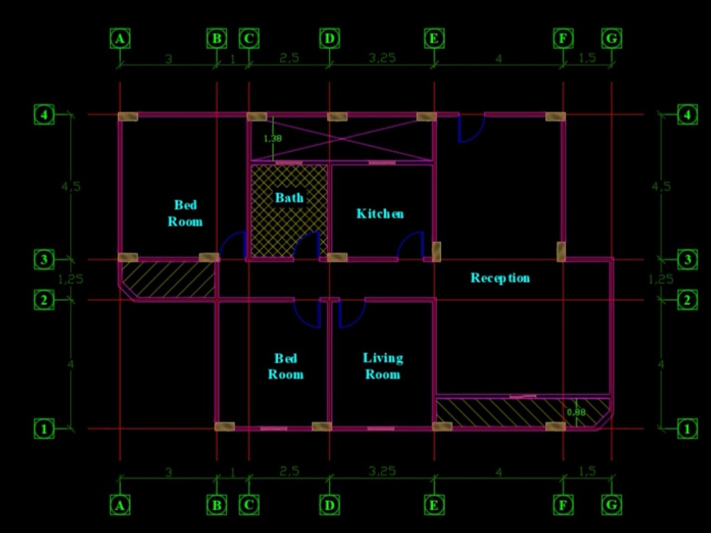 A 2D Plan Layout and Floor Plan design | Upwork