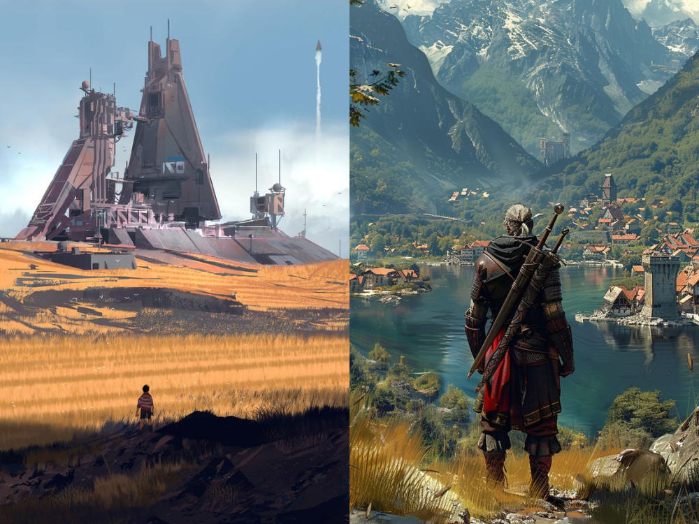 A sci fi concept art character design and captivating illustrations ...