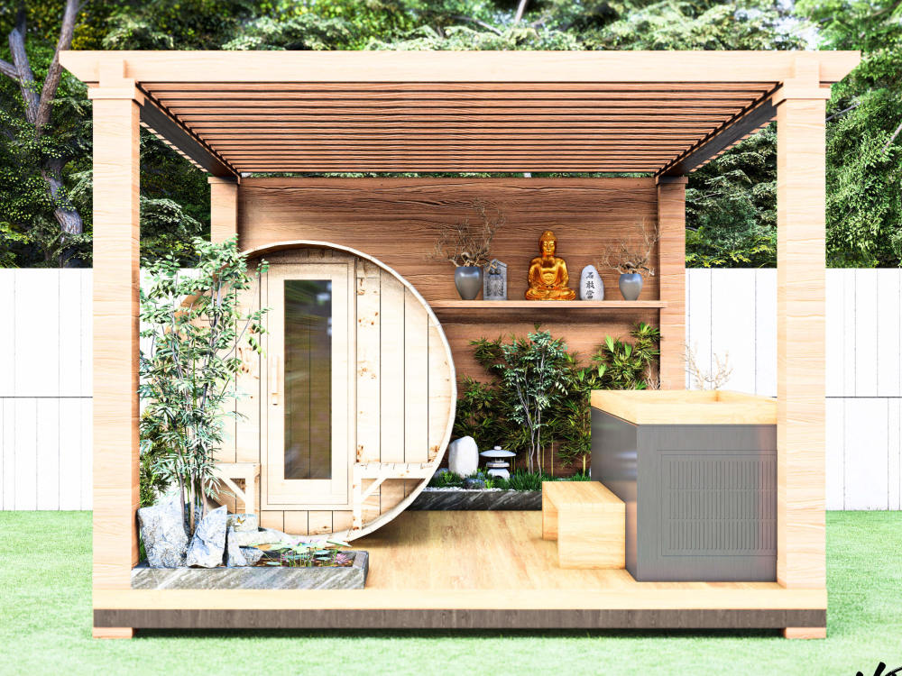 Sauna, Carport, Cabana, Pergola, Garden Shed & Outdoor Space Design ...