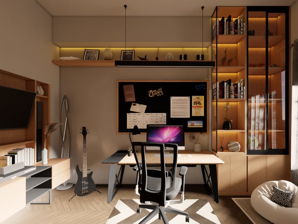 Customize your home office | studio room or workplace Interior | Upwork