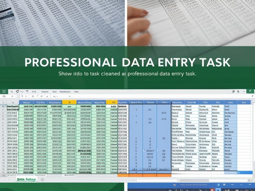 Accurate Data Entry for 1000 Records in Excel or Google Sheets | Upwork