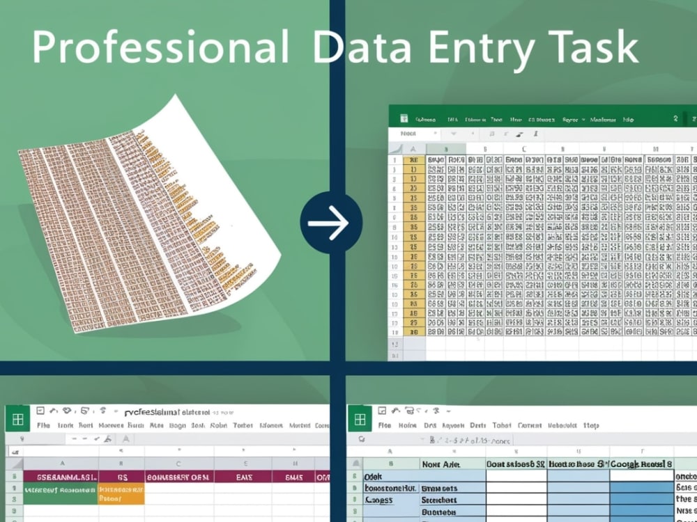 Accurate Data Entry for 1000 Records in Excel or Google Sheets | Upwork