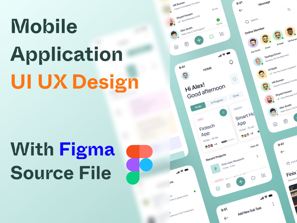 An Outstanding Mobile Application Designed in Figma | Upwork