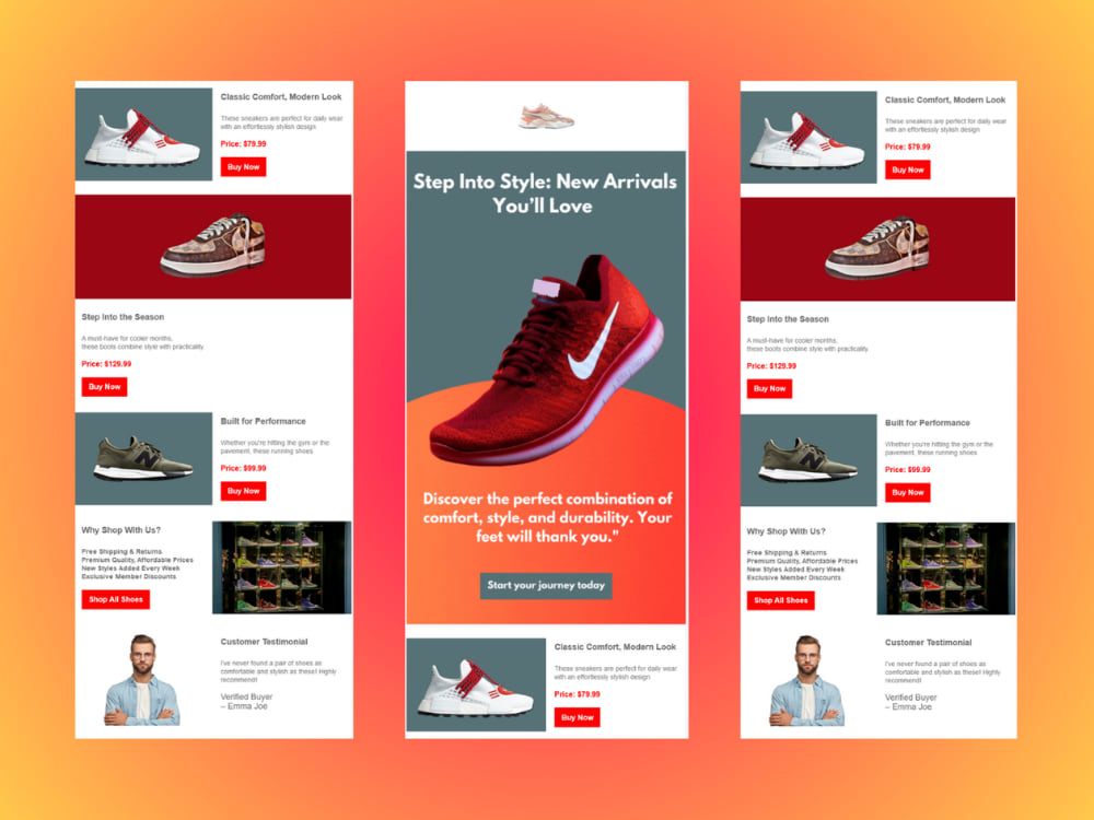 A professional Mailchimp klaviyo responsive email template design | Upwork