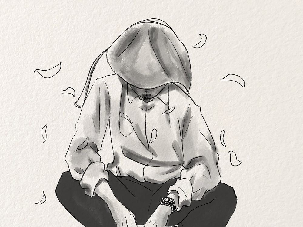 Amazing faceless character illustration in manga style for your brand ...