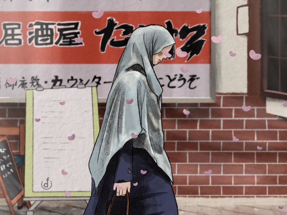 Amazing faceless character illustration in manga style for your brand ...