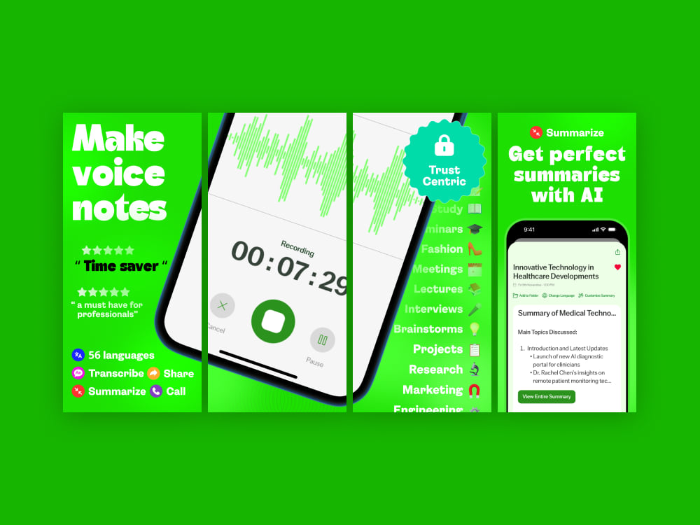 App store screenshots for iOS apps | Upwork