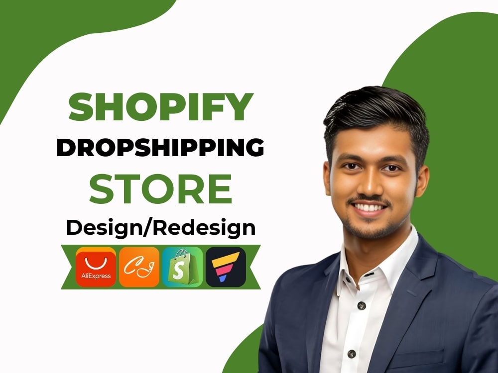 A shopify dropshipping store design shopify website design and redesign ...