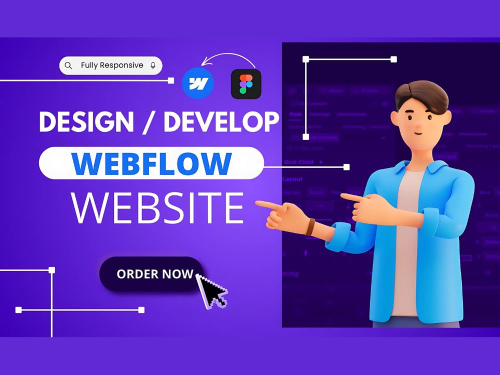 A responsive website from figma to webflow | Upwork