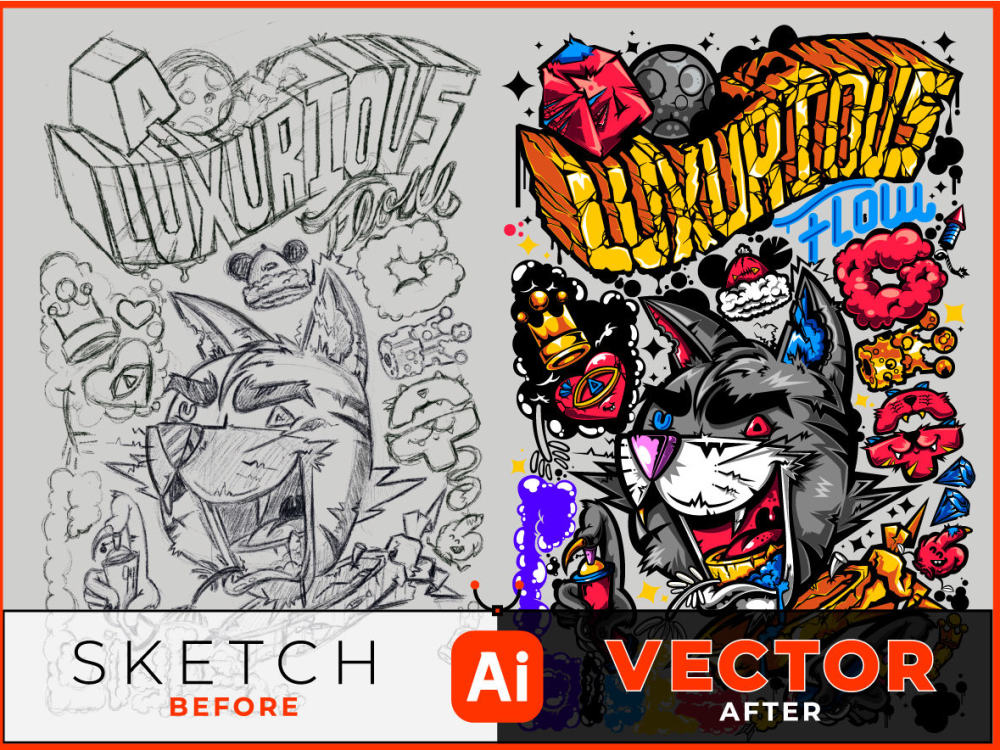 Do adobe illustrator work VECTOR tracing EXPERT | Upwork