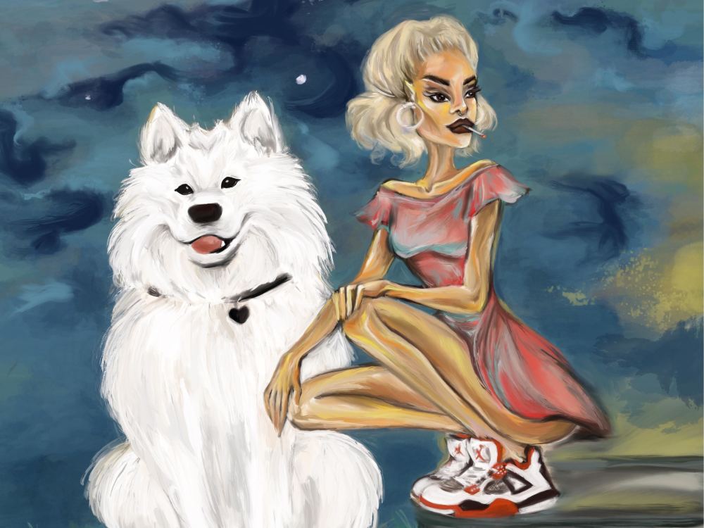 A custom fashion oil portraits, unique and stylish digital illustration ...