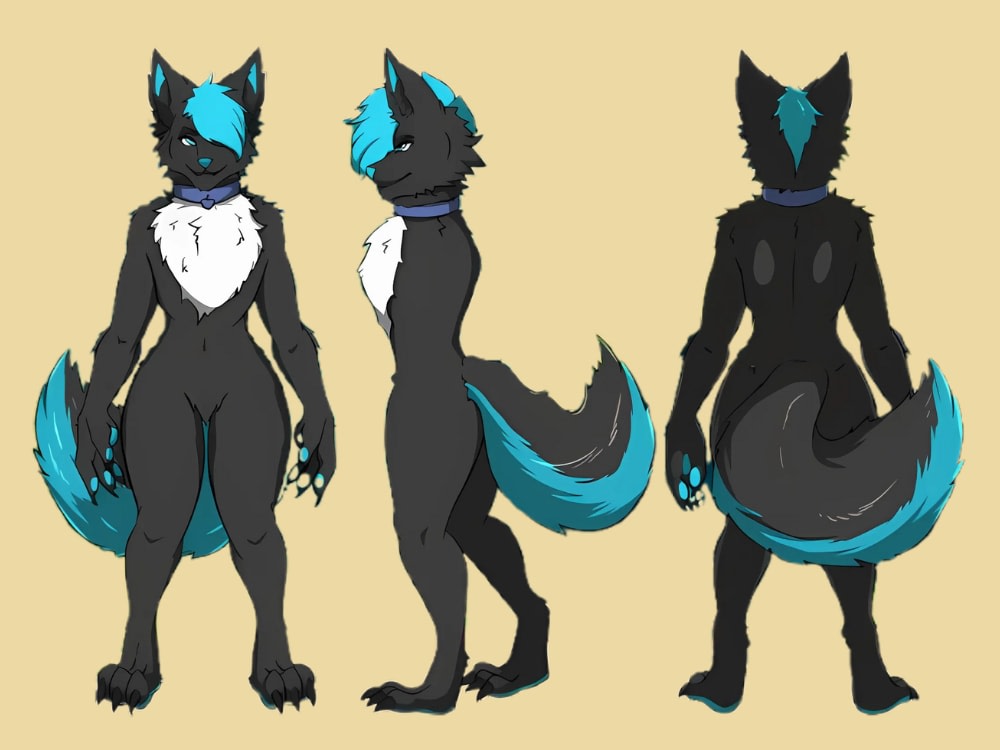 Fury Scetch Reference Furry oc, furry reference sheet, fursona art furry art, furry ref sheet ...