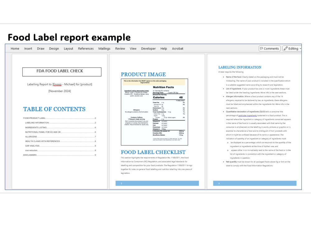 Label. Check Modul Label check for USA or Canada market regulation compliance | Upwork