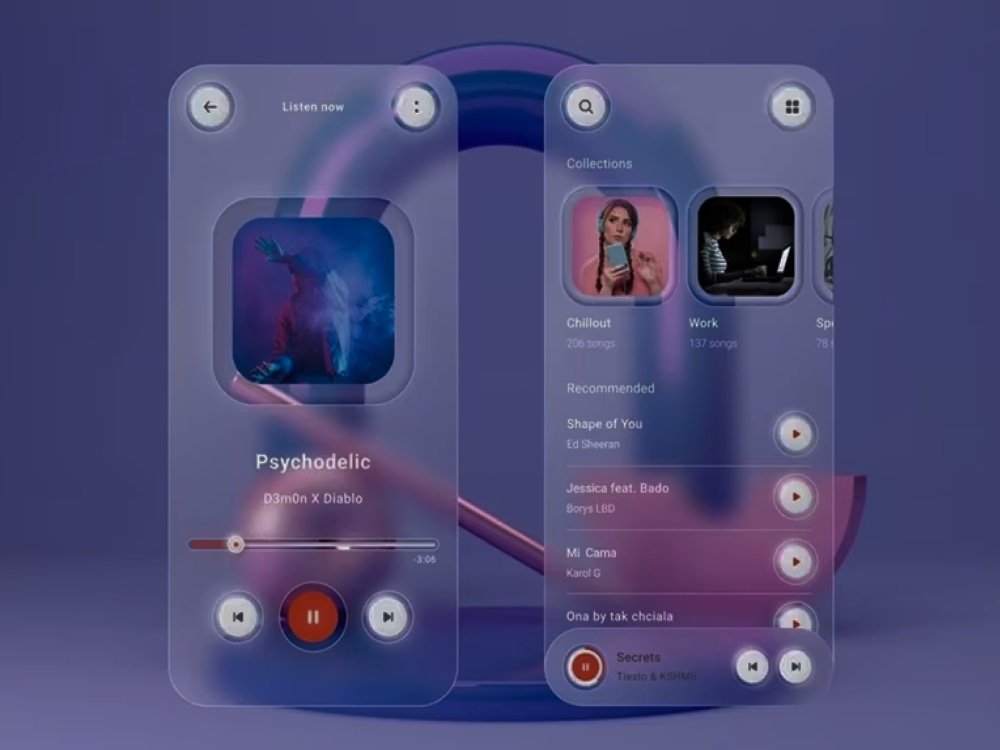 Expert UX UI | glassmorphism design | website design | figma design ui ...