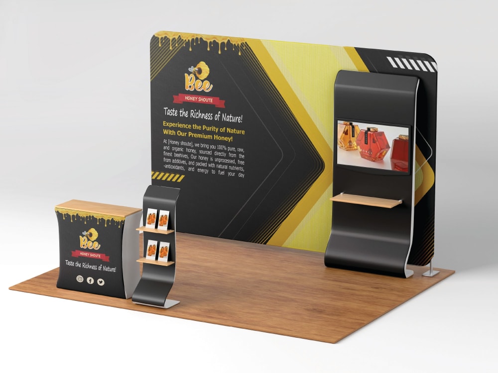 Design trade show booth, backdrop, step and repeat banner for ...