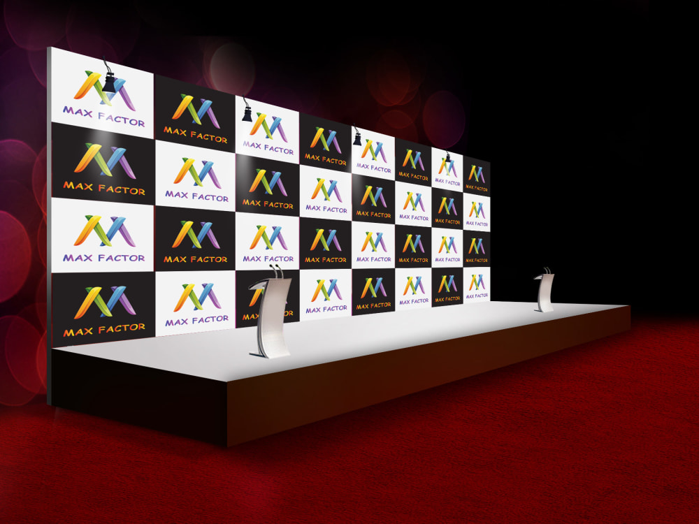 Design trade show booth, backdrop, step and repeat banner for ...