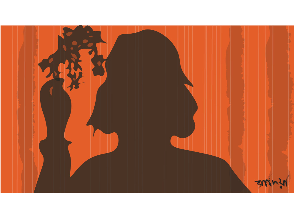 A faceless flat minimalist vector portrait illustration | Upwork
