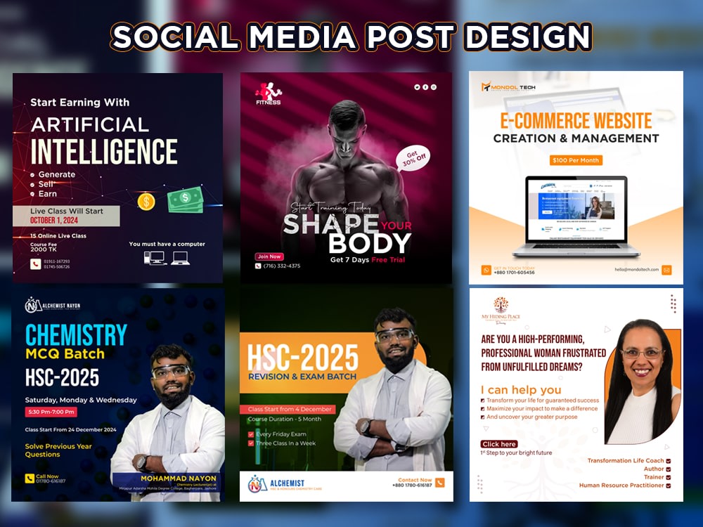 Eye catching social media posts and Facebook ads design | Upwork