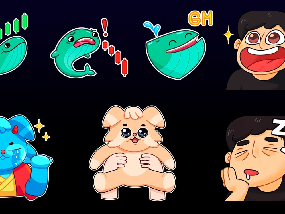 A custom sticker / emote pack for you | Upwork