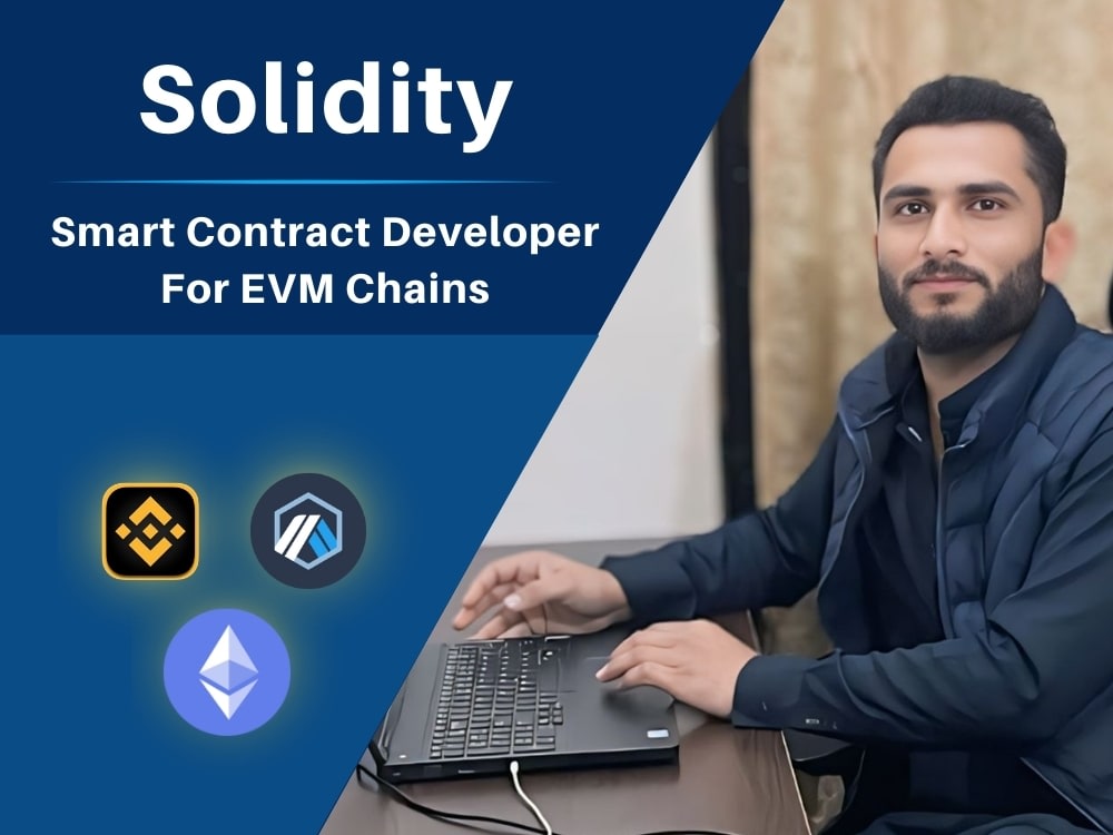 Custom Solidity Smart Contract for EVM compatible chains. | Upwork