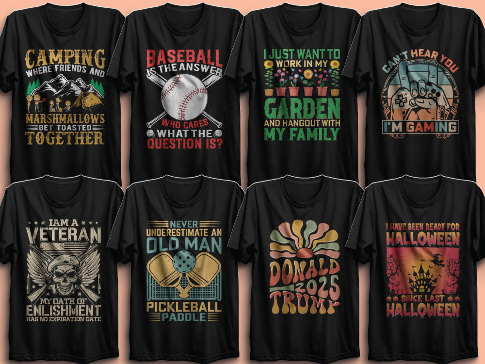 Create amazing graphic t shirt design and typography t shirt design ...