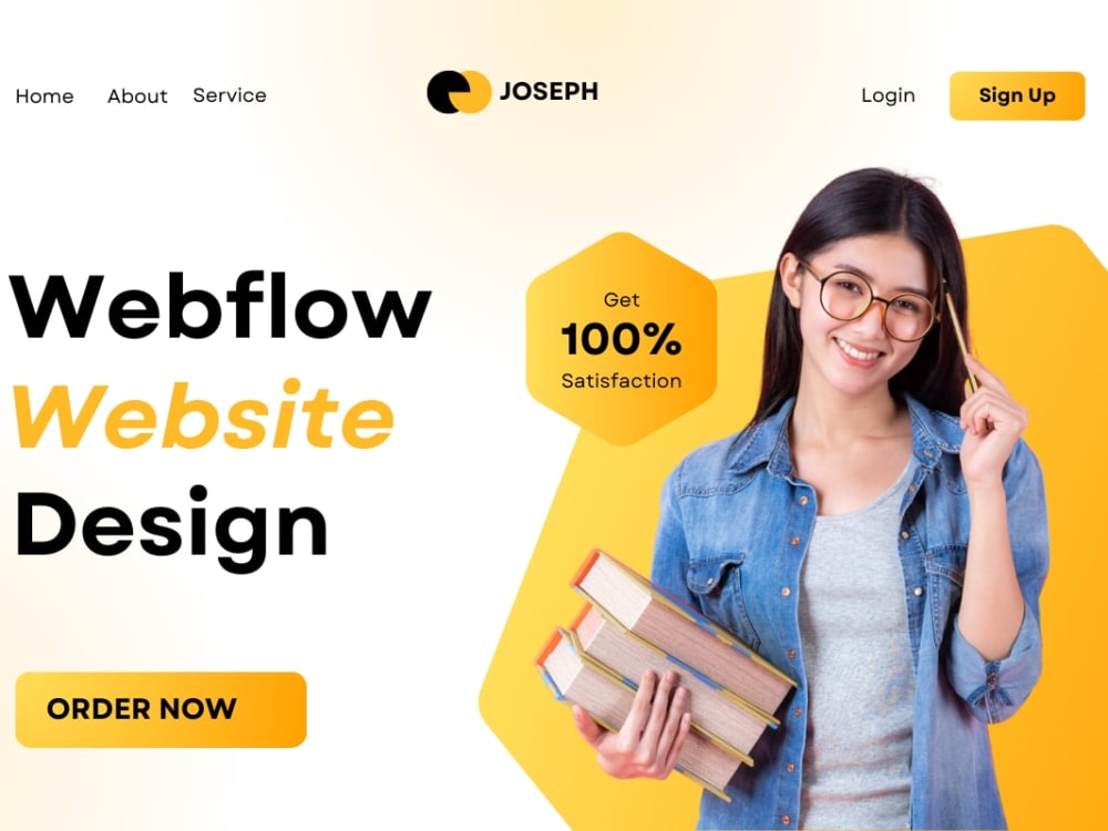 Modify webflow site webflow website, figma to webflow, no-code landing ...