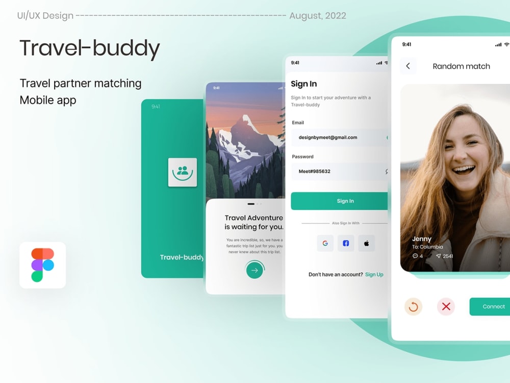 Design of a modern UI UX for website or mobile ios and android using ...