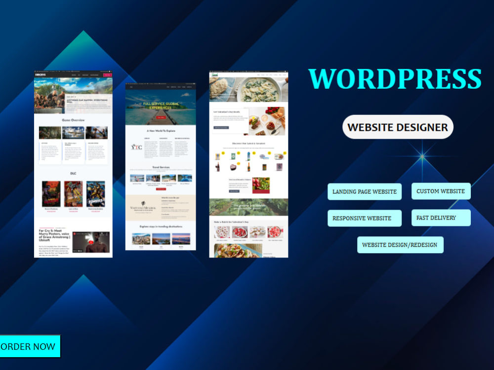 A responsive wordpress landing page design with elementor pro | Upwork