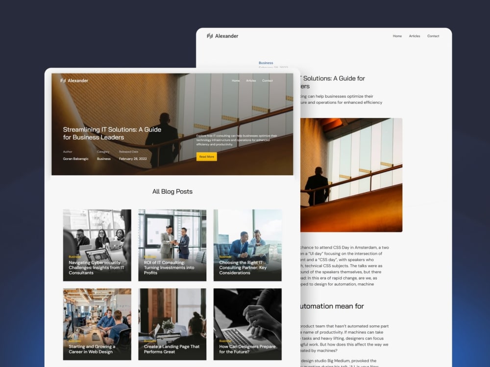 A Professional Modern Responsive Website | Upwork