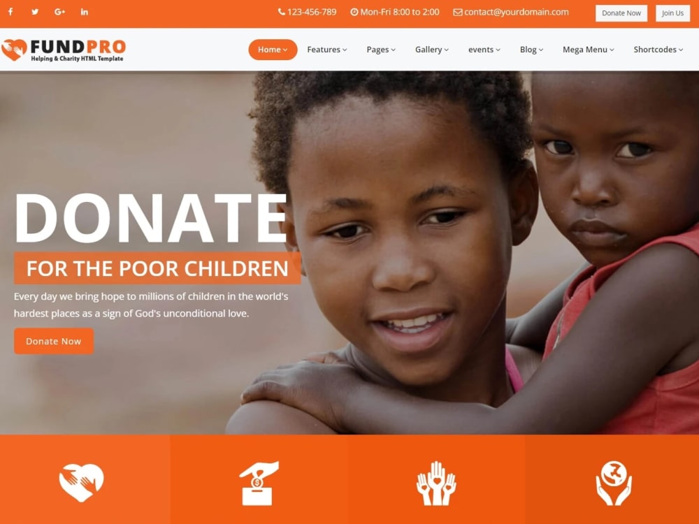 A responsive nonprofit, charity, fundraising, donation webiste | Upwork